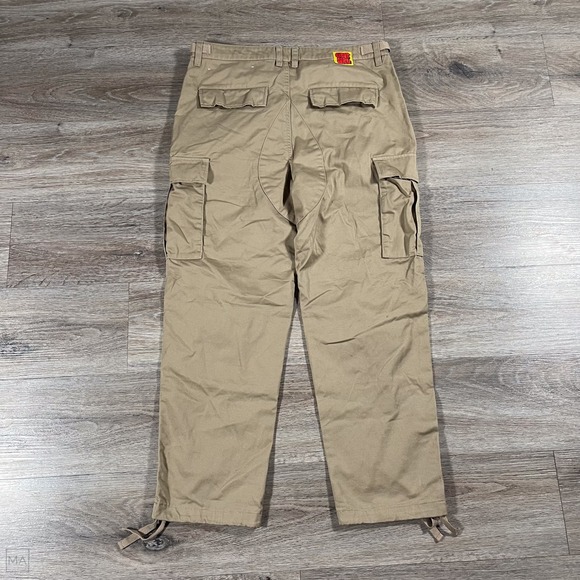 Empyre Men's Pants Cargo Netural Casual Adjustable Hem Button Fly Skater 30 Tan - Picture 9 of 9